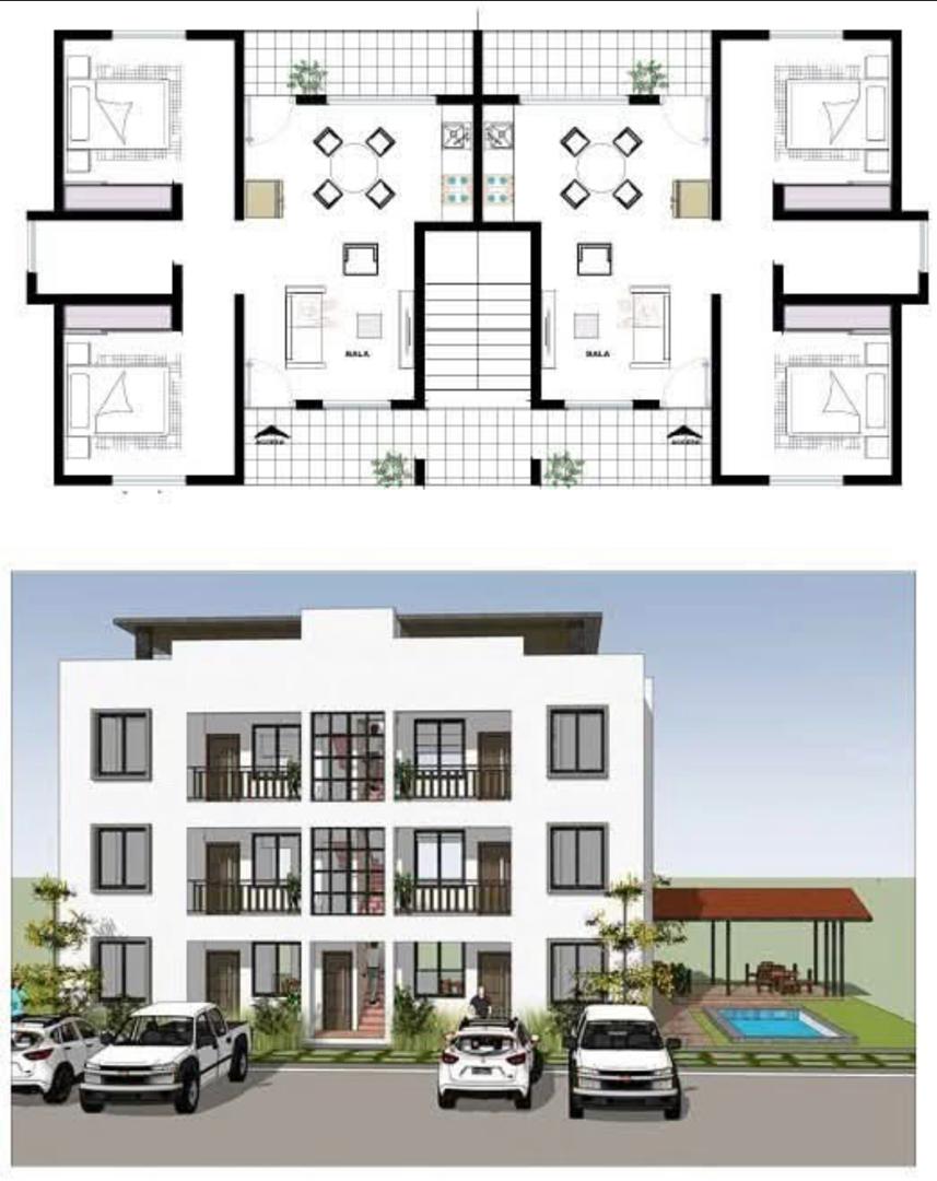 Two bedroom affordable housing units for Smile Estates